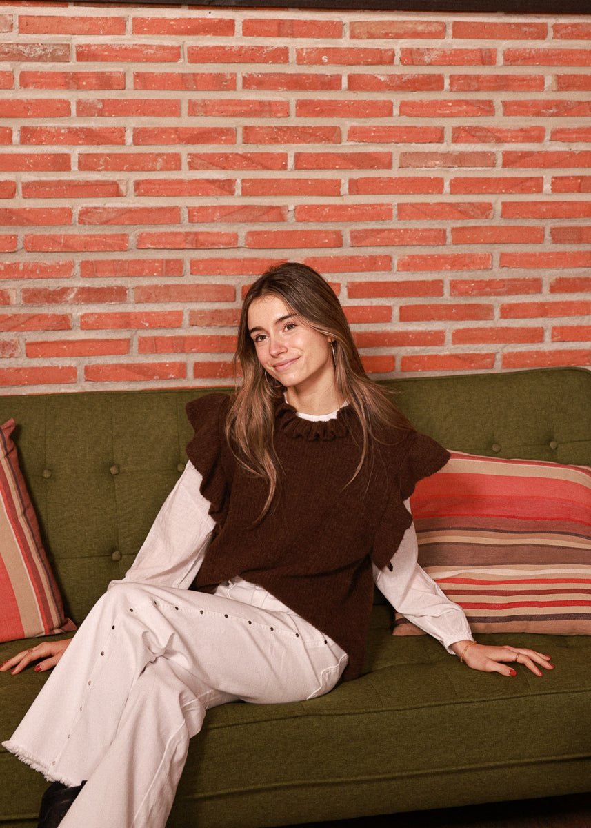 Chaleco Goldie Marrón - MOCCACHICA