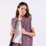 Chaleco Olivia Rosa Oscuro - MOCCACHICA