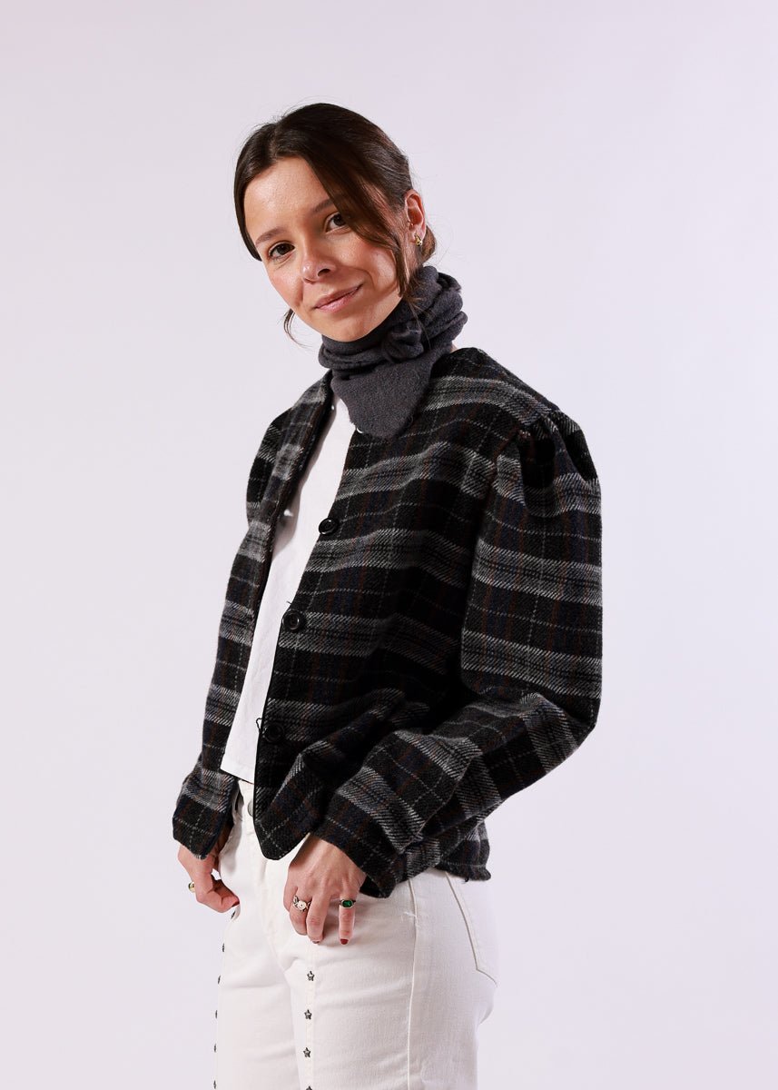 Chaqueta Matilda Gris Oscuro - MOCCACHICA