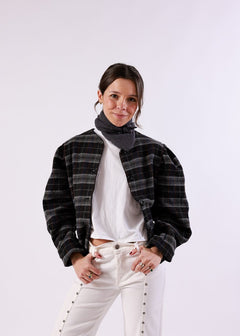 Chaqueta Matilda Gris Oscuro - MOCCACHICA