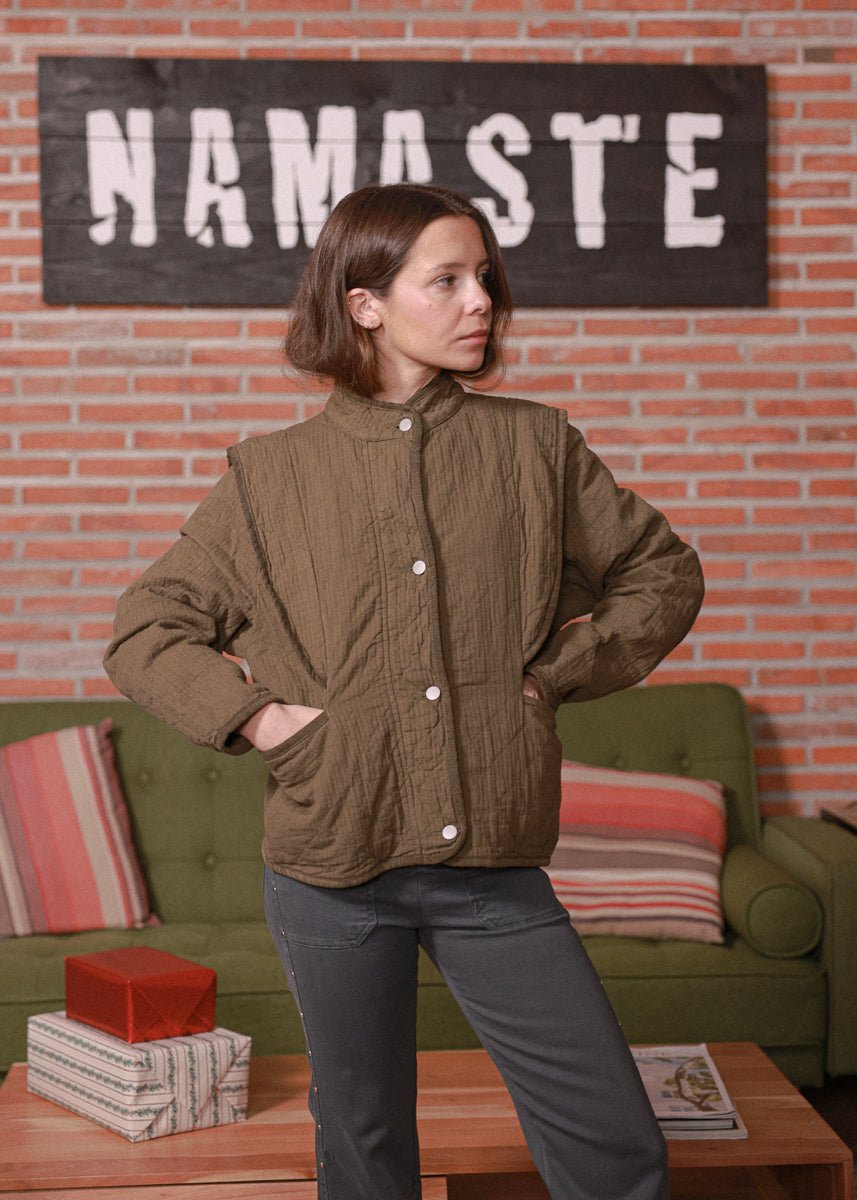 Chaqueta Millie Verde Oliva - MOCCACHICA