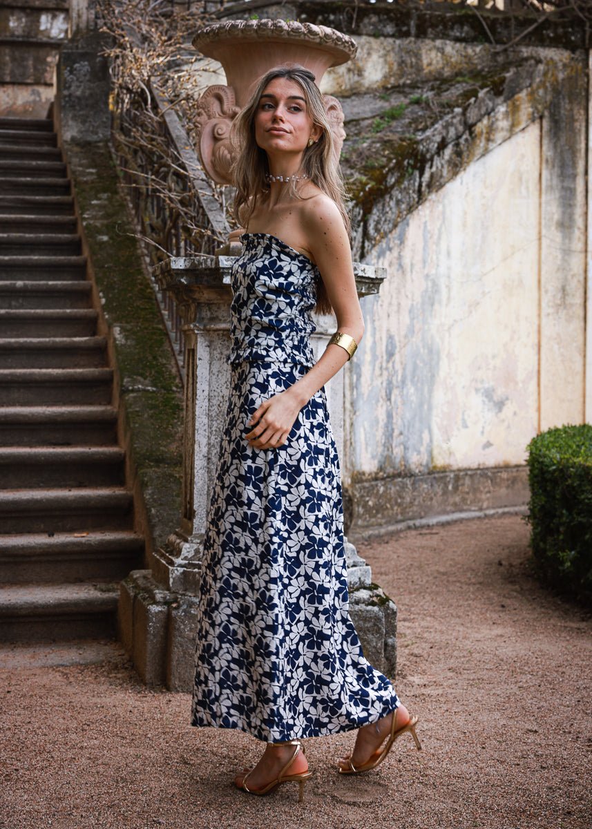 Falda Isla Azul Marino - MOCCACHICA