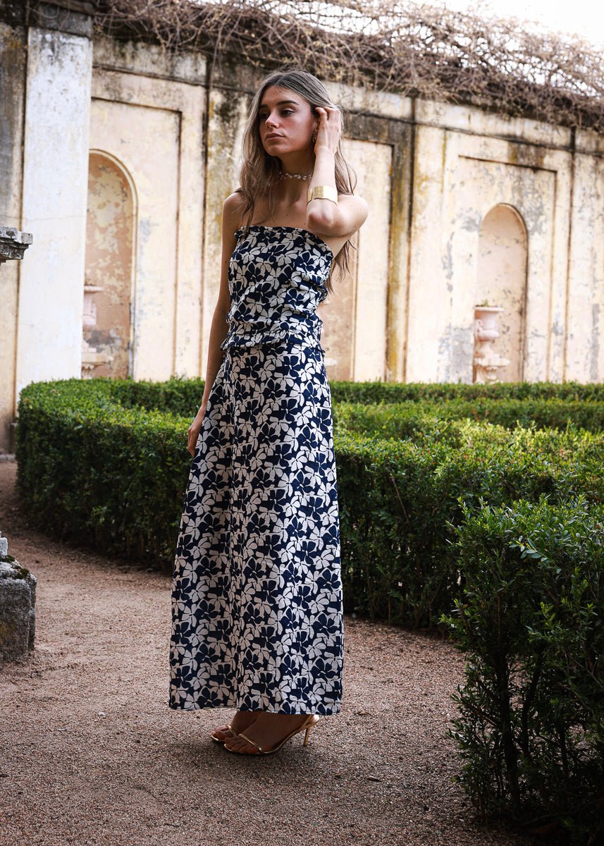 Falda Isla Azul Marino - MOCCACHICA