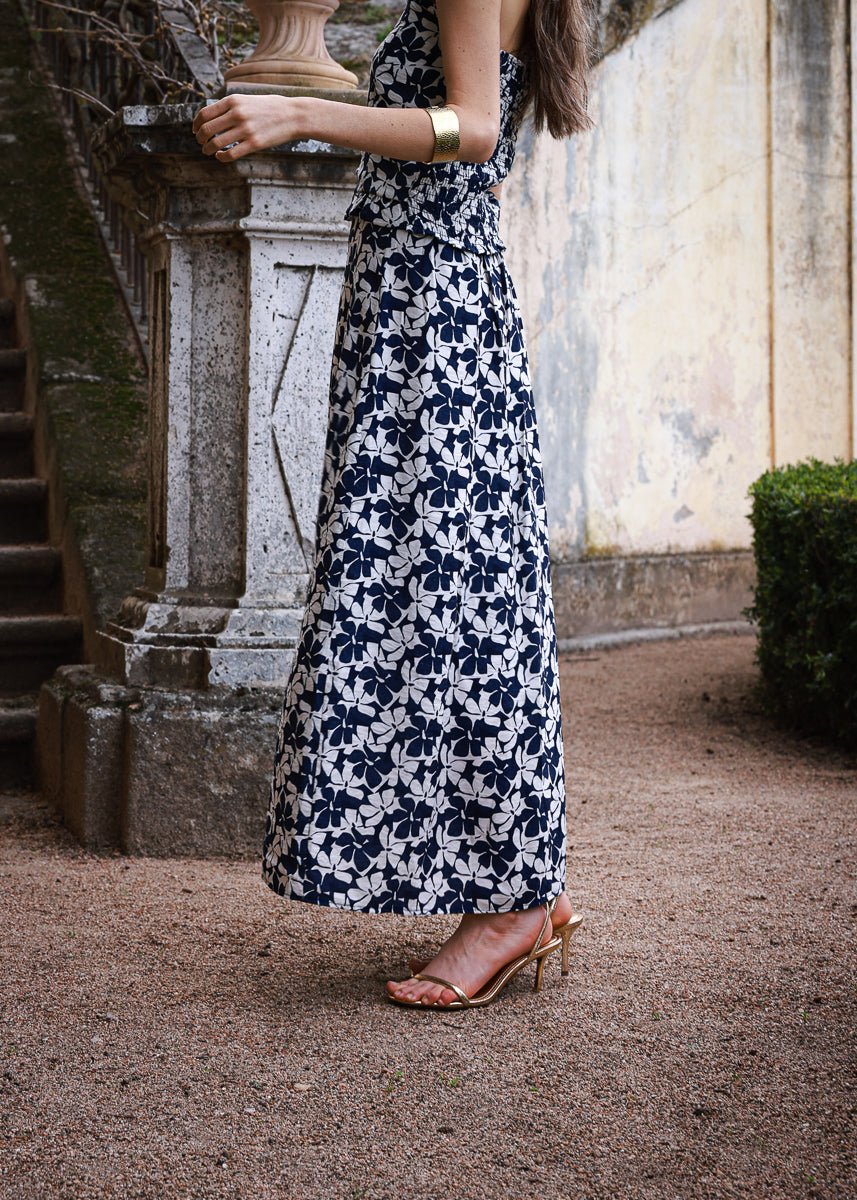 Falda Isla Azul Marino - MOCCACHICA