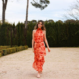 Falda Twila Naranja - MOCCACHICA