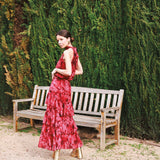 Falda Twila Rosa Oscuro - MOCCACHICA