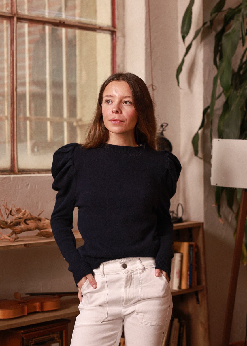 Jersey Klara Azul Marino - MOCCACHICA