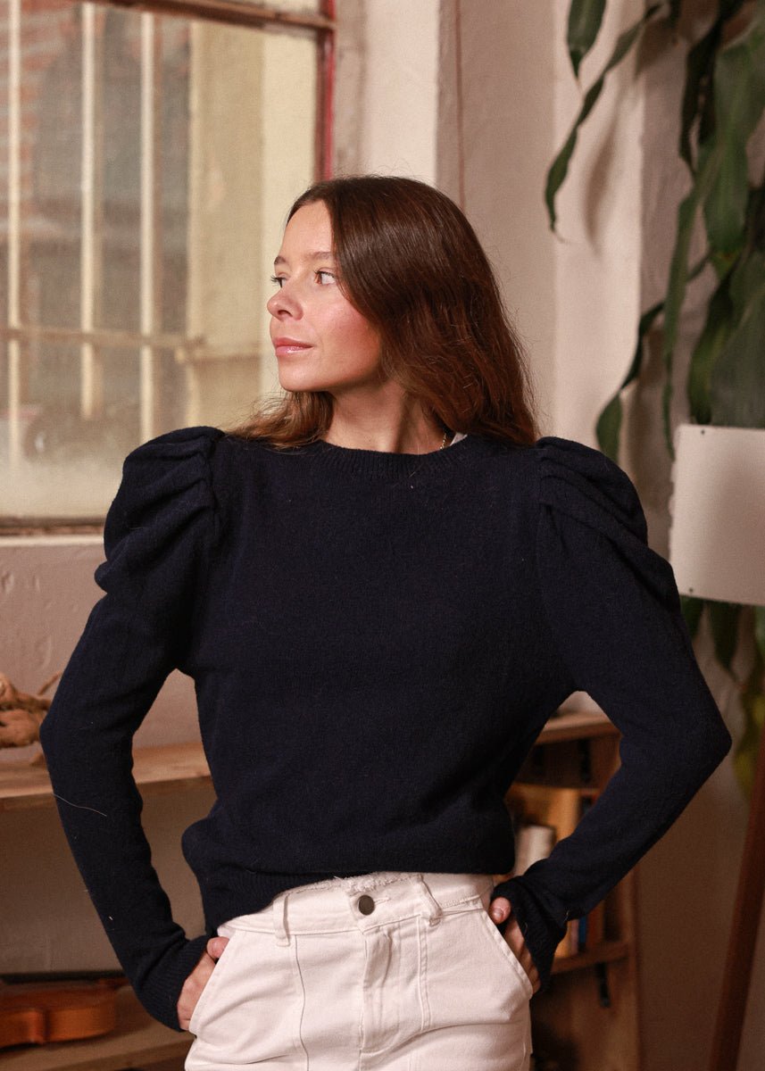 Jersey Klara Azul Marino - MOCCACHICA