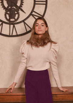 Jersey Klara Blanco Floral - MOCCACHICA