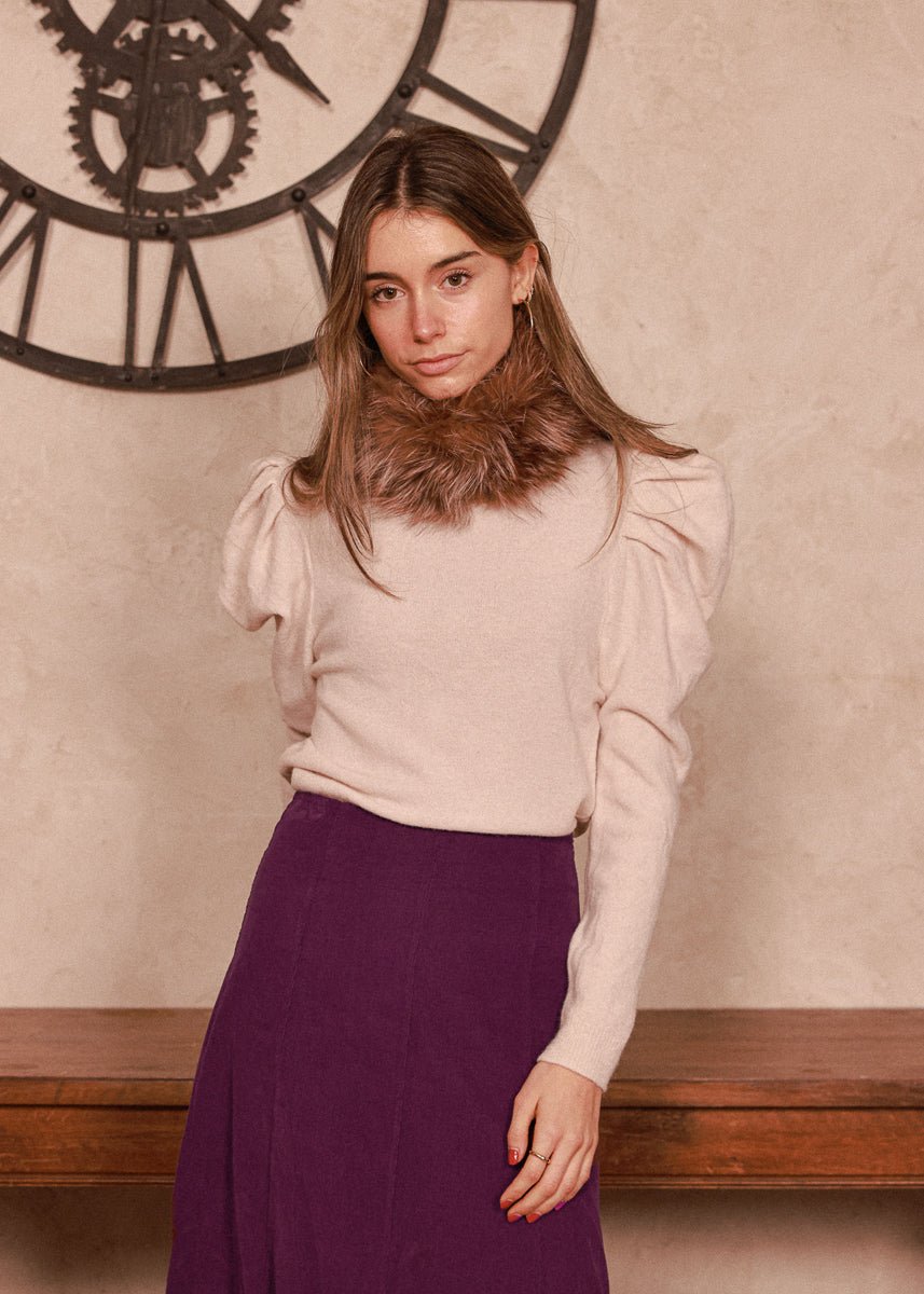 Jersey Klara Blanco Floral - MOCCACHICA