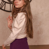 Jersey Klara Blanco Floral - MOCCACHICA