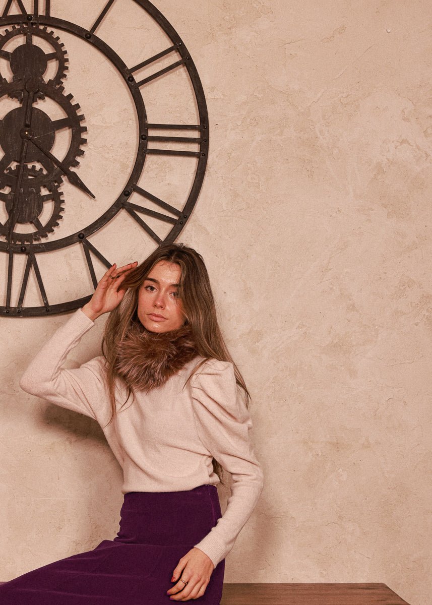 Jersey Klara Blanco Floral - MOCCACHICA