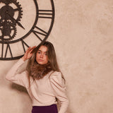 Jersey Klara Blanco Floral - MOCCACHICA
