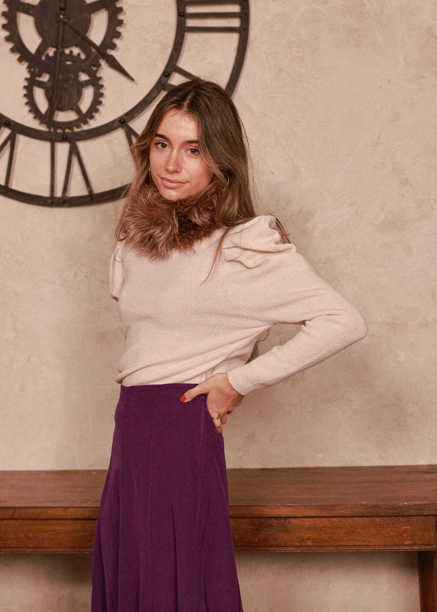 Jersey Klara Blanco Floral - MOCCACHICA