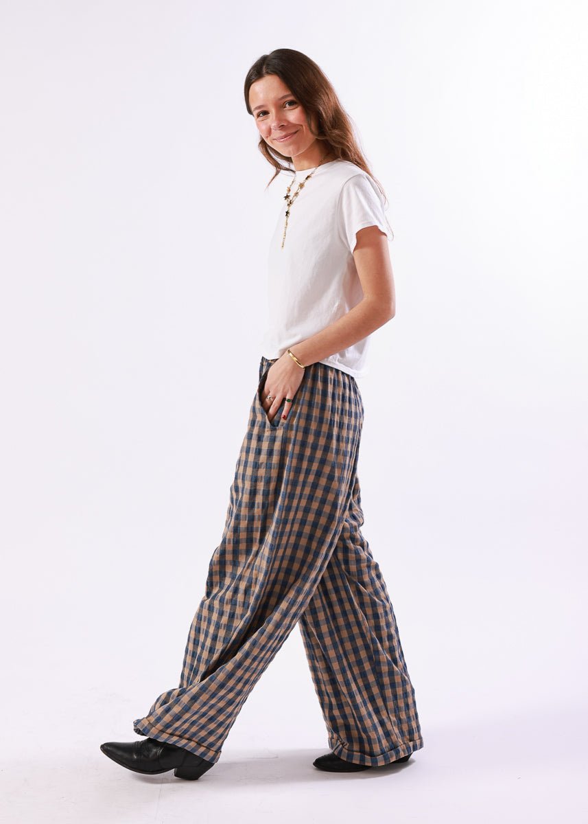 Pantalón Olivia Azul - MOCCACHICA