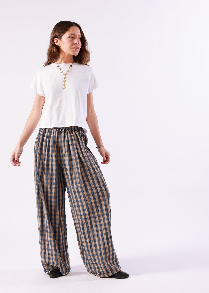 Pantalón Olivia Azul - MOCCACHICA