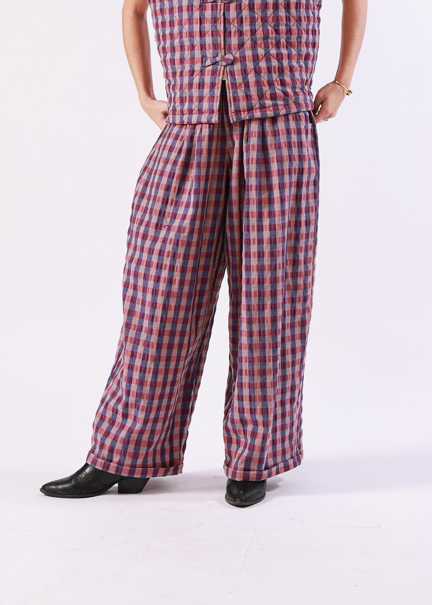 Pantalón Olivia Rosa Oscuro - MOCCACHICA