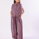 Pantalón Olivia Rosa Oscuro - MOCCACHICA