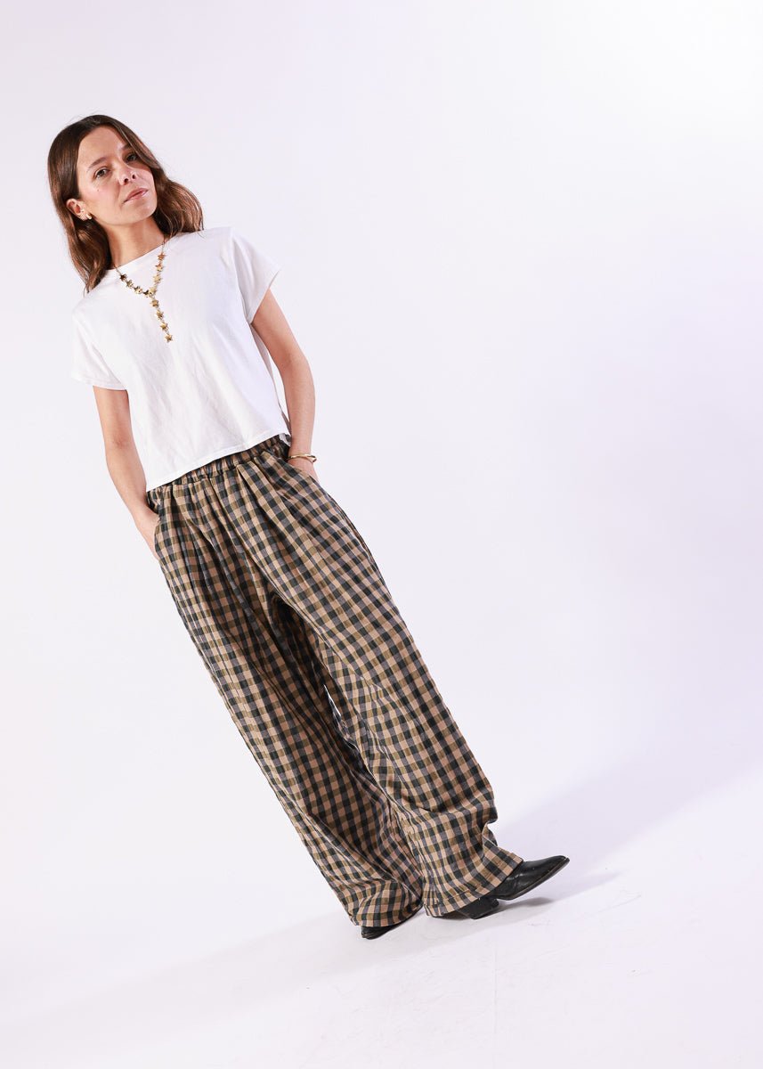 Pantalón Olivia Verde Oliva - MOCCACHICA