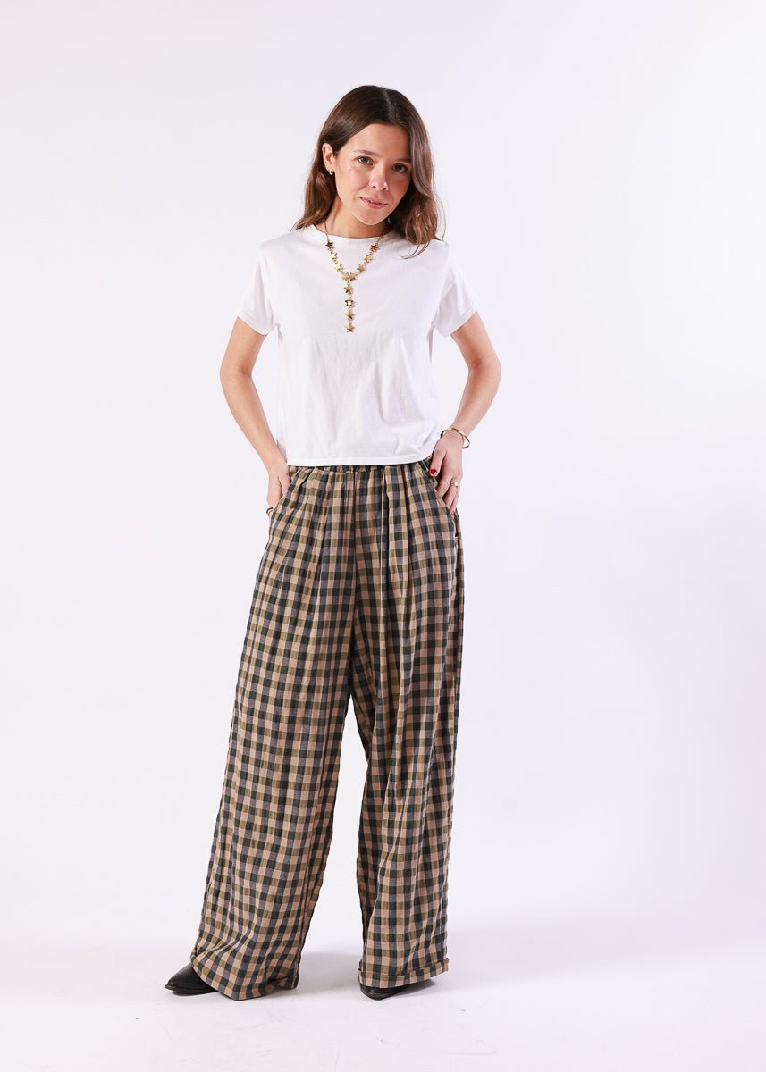 Pantalón Olivia Verde Oliva - MOCCACHICA