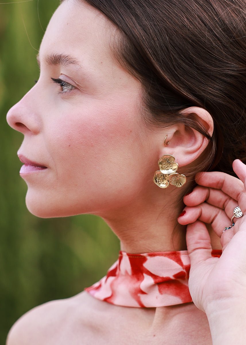 Pendientes Flora - MOCCACHICA