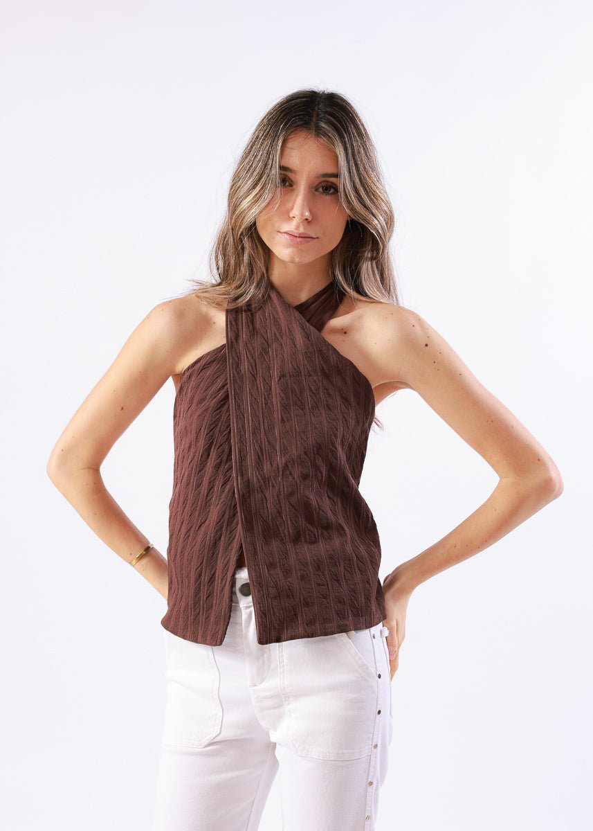 Top Petra Marrón - MOCCACHICA