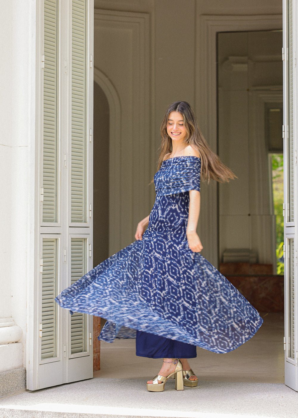 Vestido Celina Azul Marino - MOCCACHICA