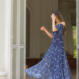 Vestido Celina Azul Marino - MOCCACHICA