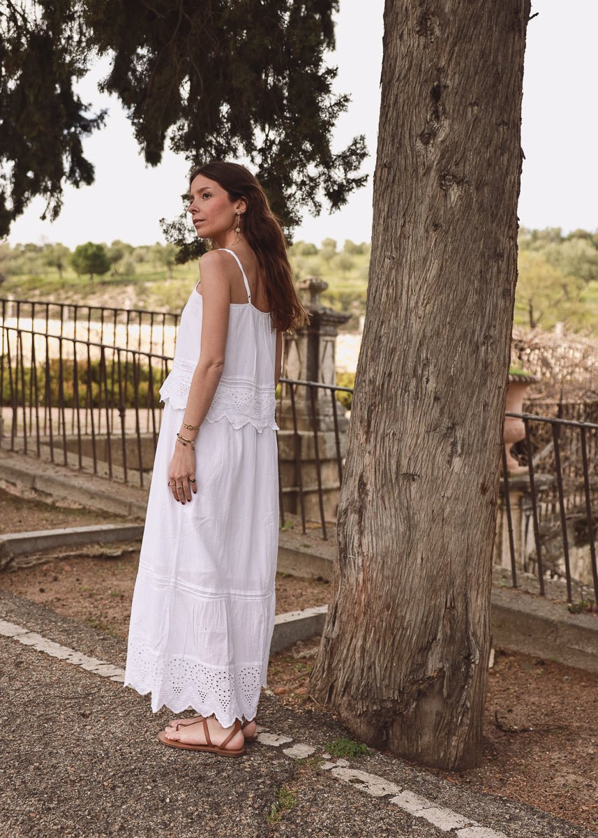 Vestido Laney Blanco - MOCCACHICA