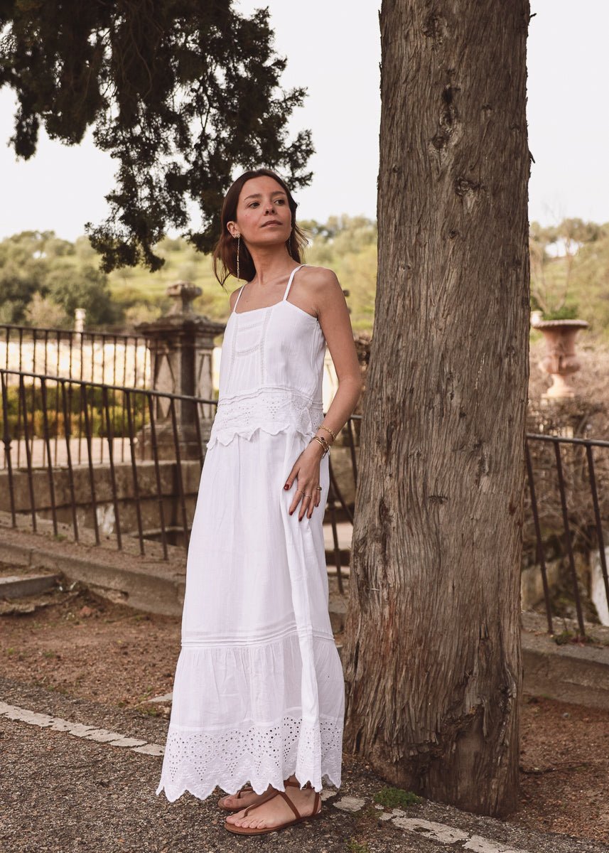 Vestido Laney Blanco - MOCCACHICA