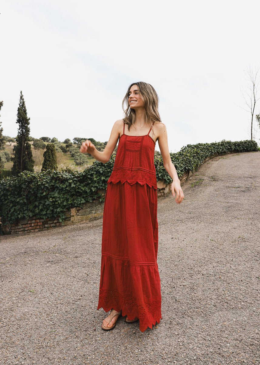 Vestido Laney Rojo - MOCCACHICA