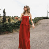 Vestido Laney Rojo - MOCCACHICA