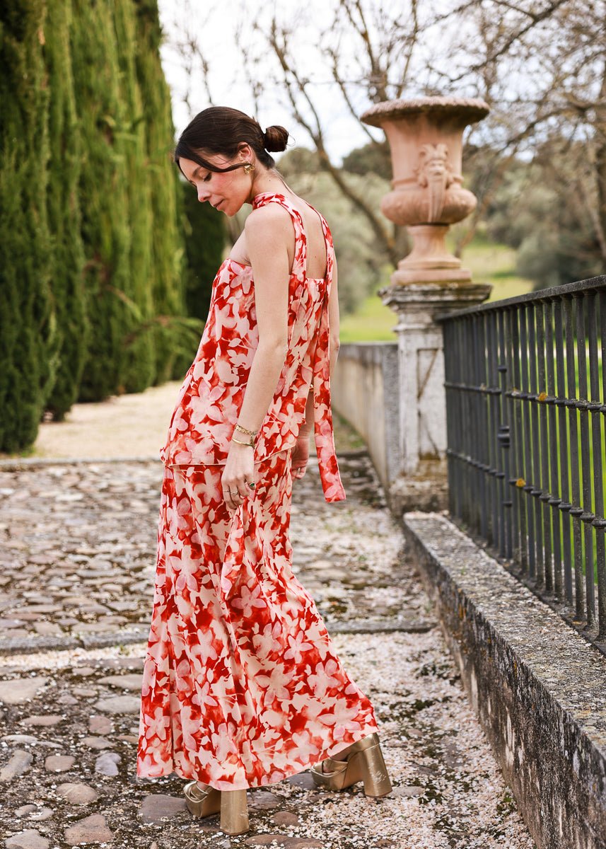 Vestido Lara Naranja - MOCCACHICA