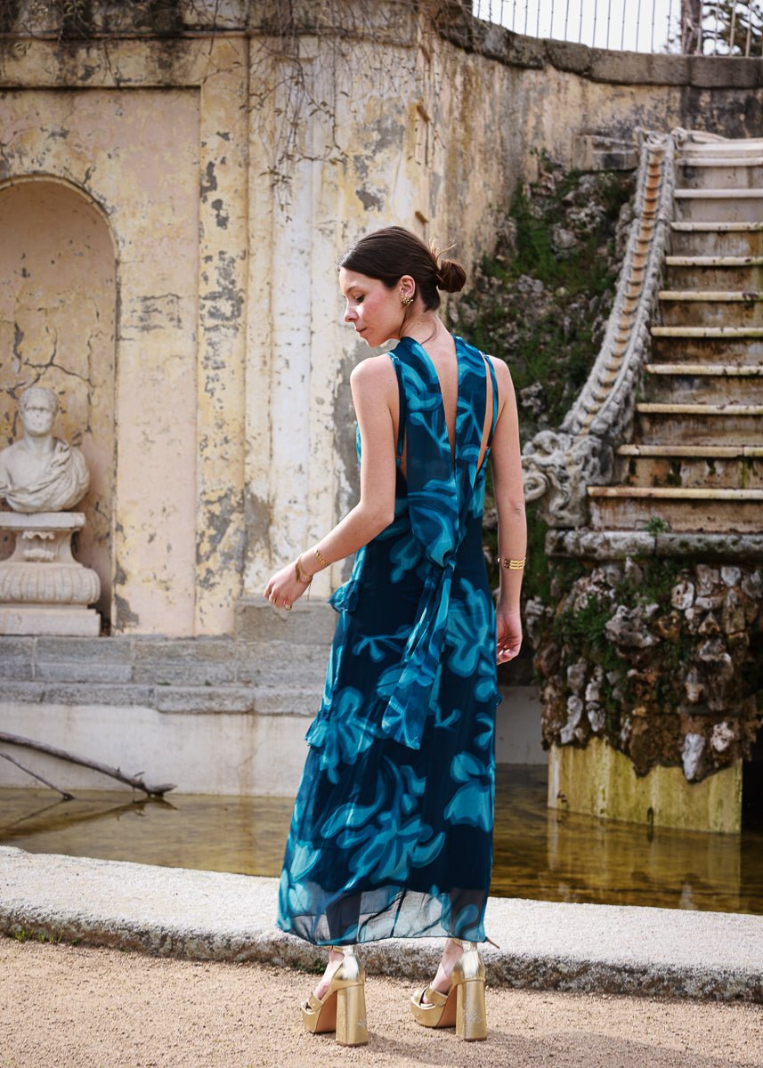 Vestido Sophia Azul - MOCCACHICA