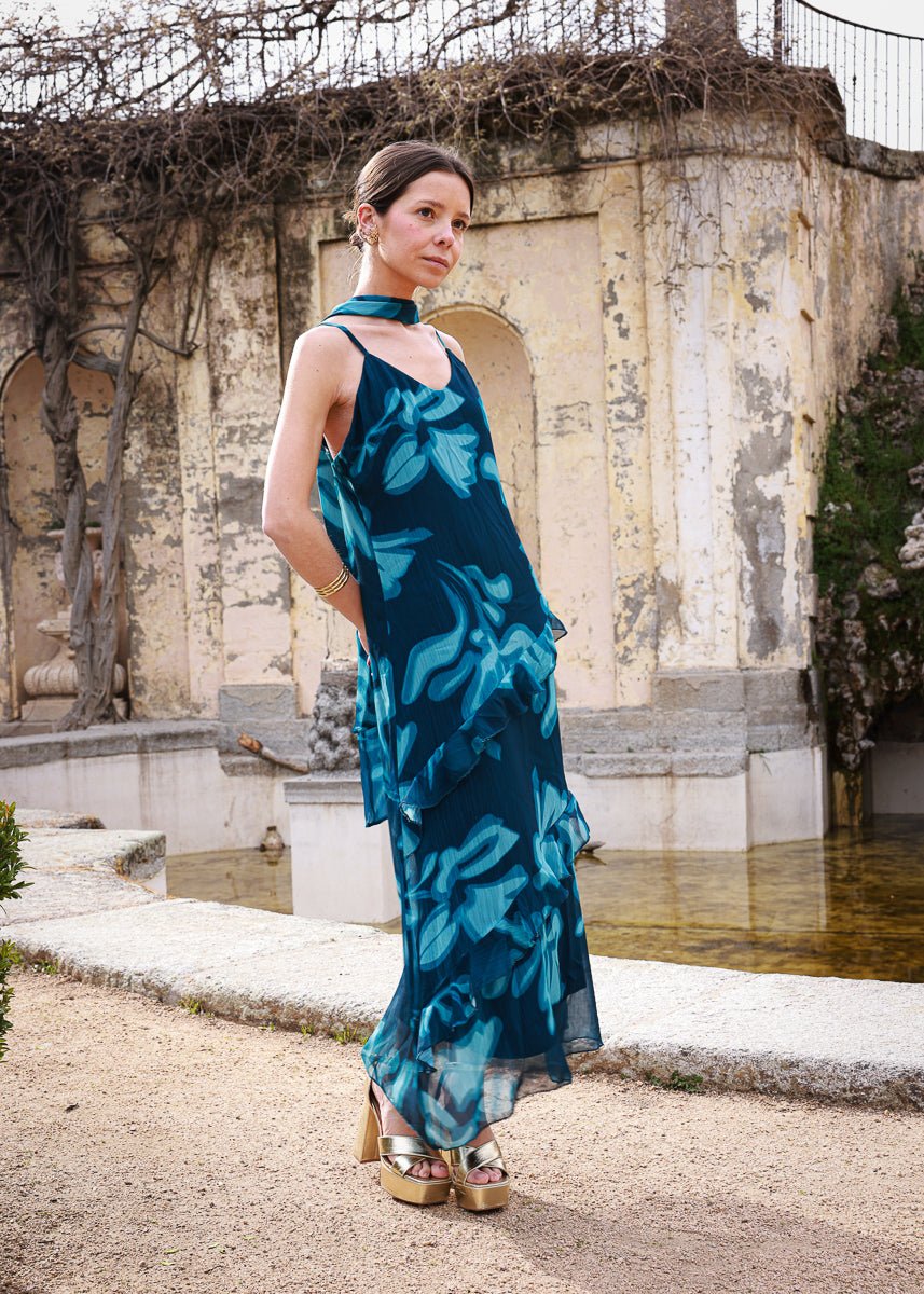 Vestido Sophia Azul - MOCCACHICA