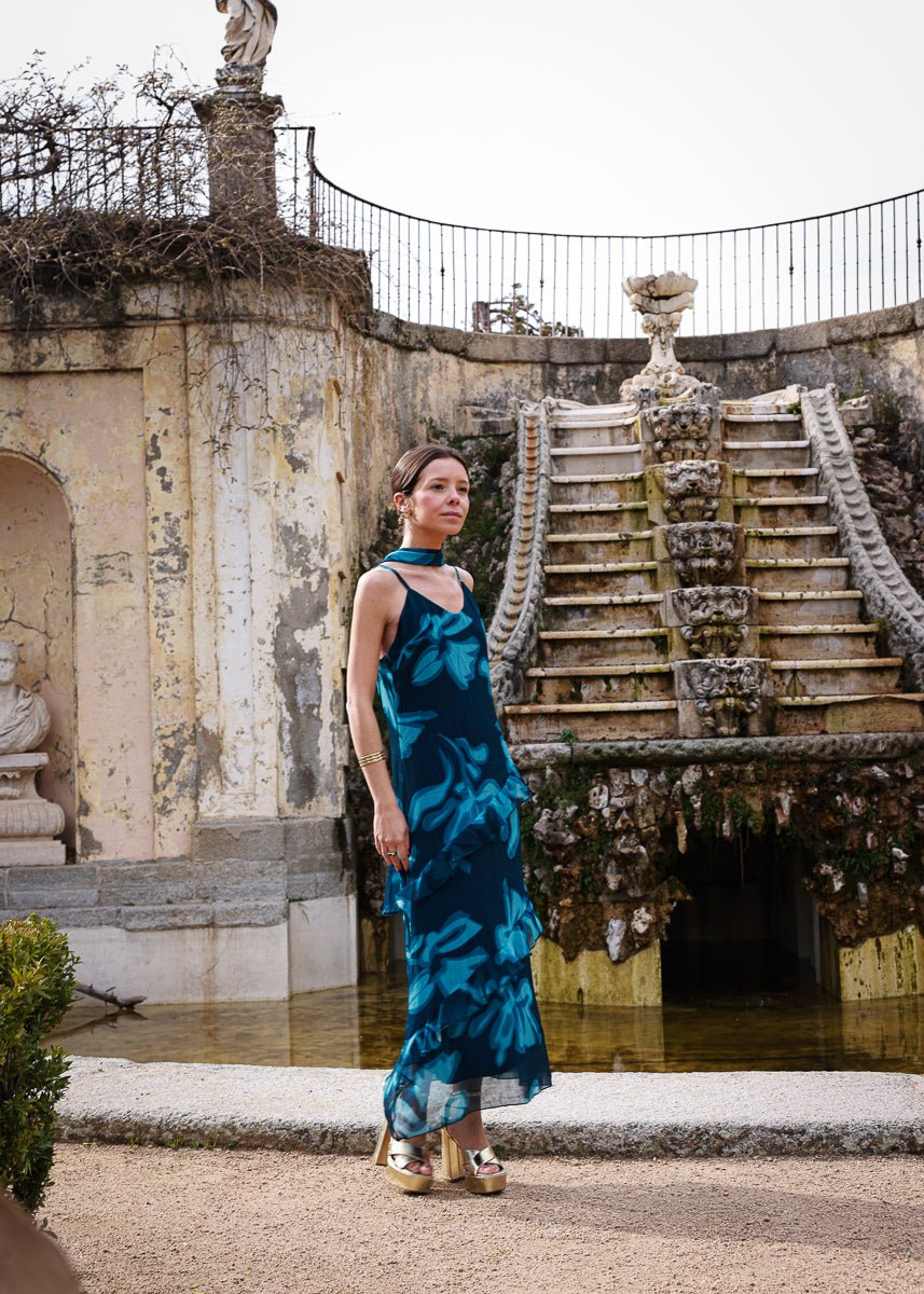 Vestido Sophia Azul - MOCCACHICA