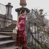 Vestido Sophia Rosado Oscuro - MOCCACHICA